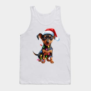 Christmas Miniature Pinscher Tank Top